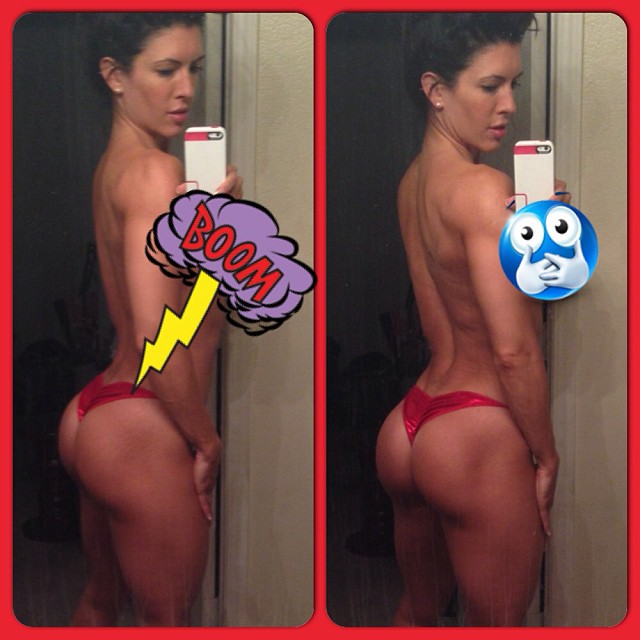 Amanda Latona Kuclo in a bikini taking a selfie and - ass