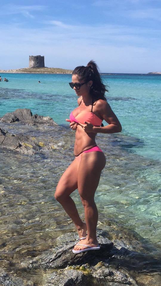 Michelle Lewin in a bikini