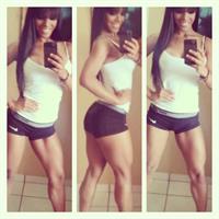 Yarishna Ayala Otero in a bikini taking a selfie