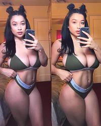 Elizabeth Anne in a bikini taking a selfie