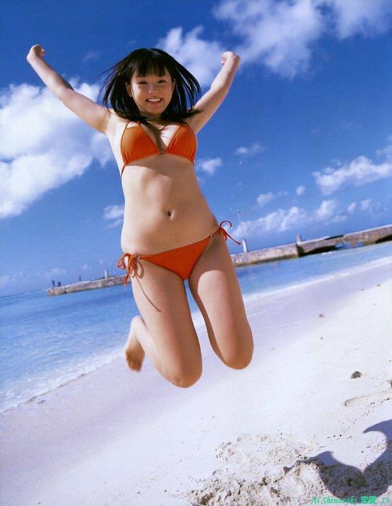 Ai Shinozaki in a bikini