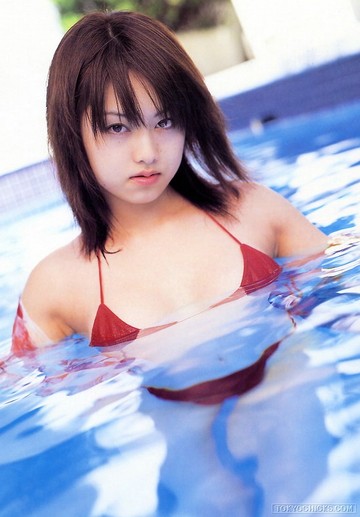 Akiho Yoshizawa in a bikini
