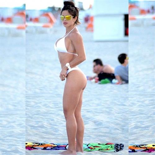 Michelle Lewin in a bikini