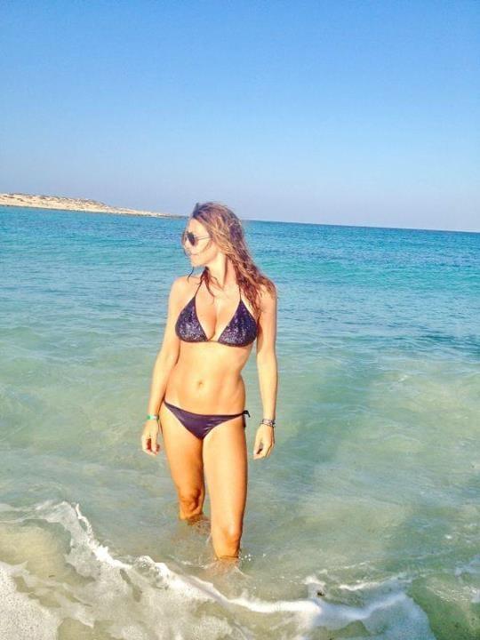 Sabrina Salerno in a bikini
