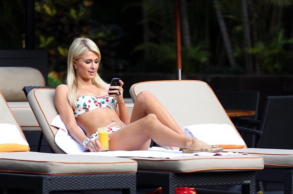 Paris Hilton in a bikini