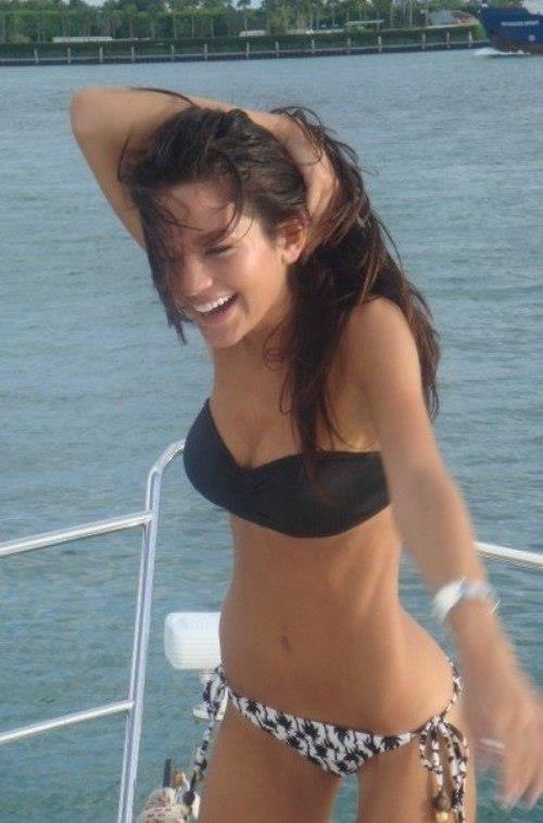 Jillian Welsh in a bikini