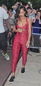 Rihanna - Shows off her toned physique in London in a $198 Adidas Originals Opening Ceremony (19.07.2013) 
