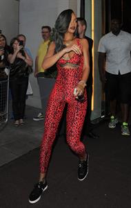 Rihanna - Shows off her toned physique in London in a $198 Adidas Originals Opening Ceremony (19.07.2013) 