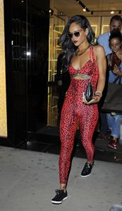 Rihanna - Shows off her toned physique in London in a $198 Adidas Originals Opening Ceremony (19.07.2013) 