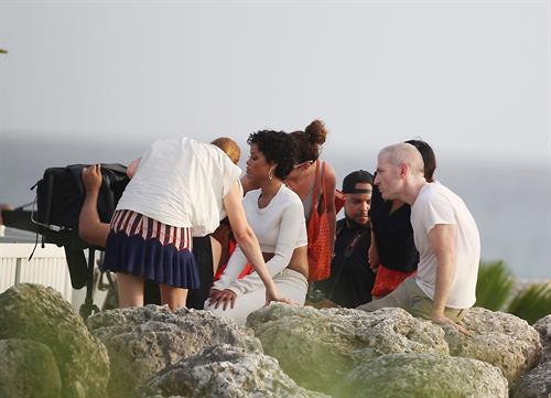 Rihanna poses on a photoshoot in Barbados - August 4, 2013 