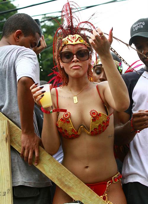 Rihanna - Kadooment parade in Barbados 8/1/11  