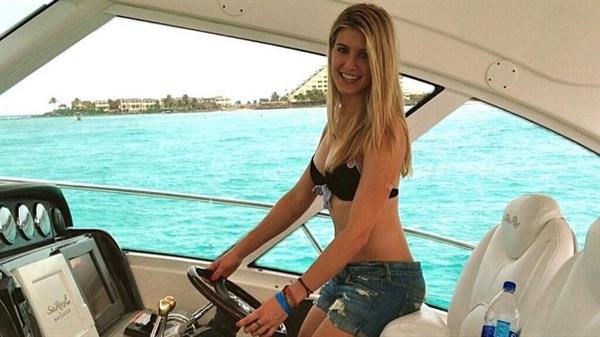 Eugenie Bouchard in a bikini