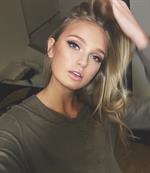 Romee Strijd taking a selfie