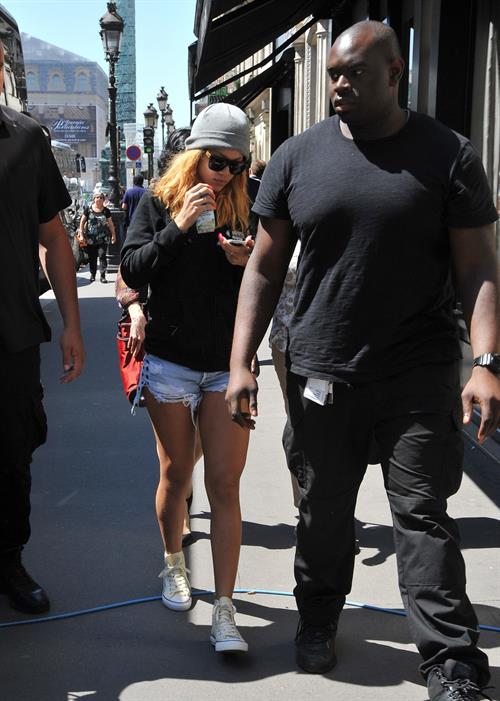 Rihanna Pictures Rihanna arriving at her hotel in Paris on June 7, 2013