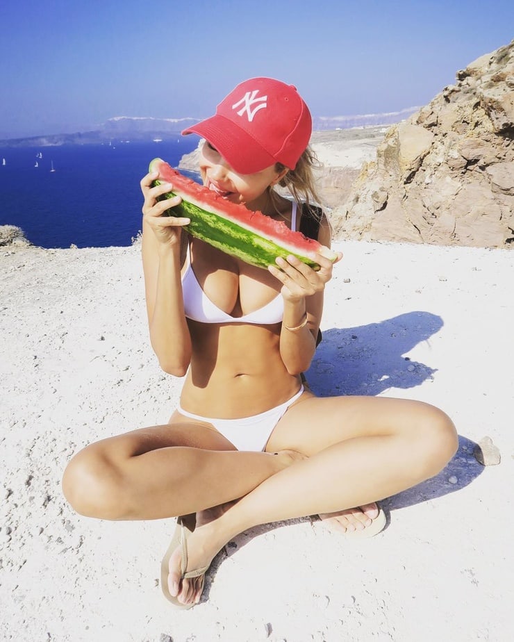 Elena Belle in a bikini