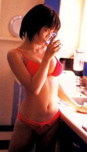 Yumiko Shaku in a bikini