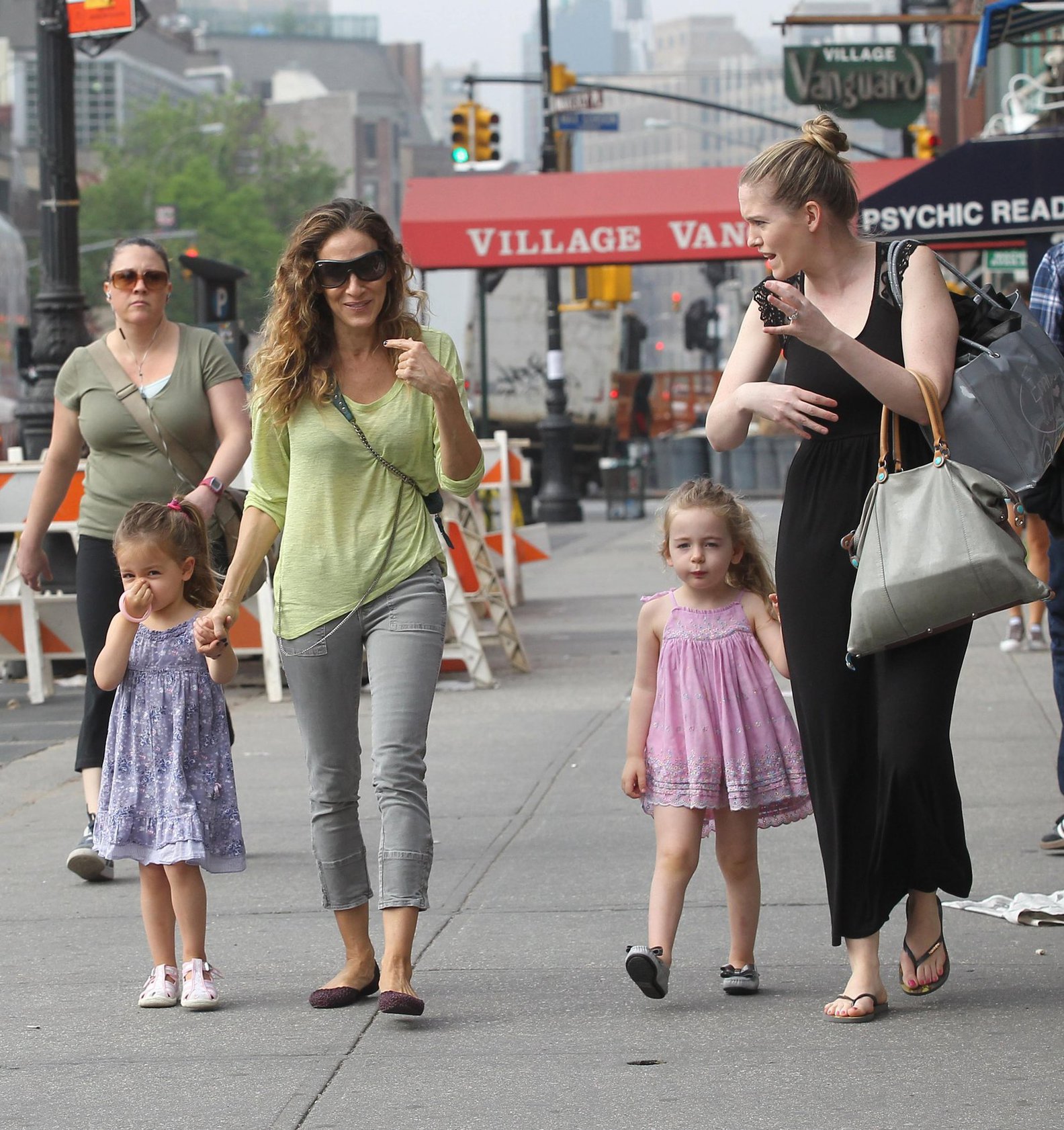 Sarah Jessica Parker Takes a stroll with her twins around the West Village in New York City (May 21, 2013) 