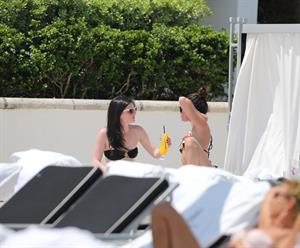 Selena Gomez in bikini by a hotel pool in Miami 5/11/13 