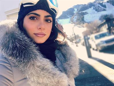 Emeraude Toubia taking a selfie