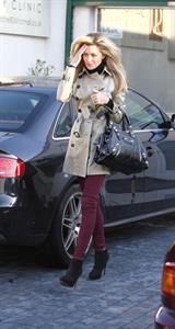 Abigail Clancy leaving a beauty parlour in Liverpool on January 14, 2012 