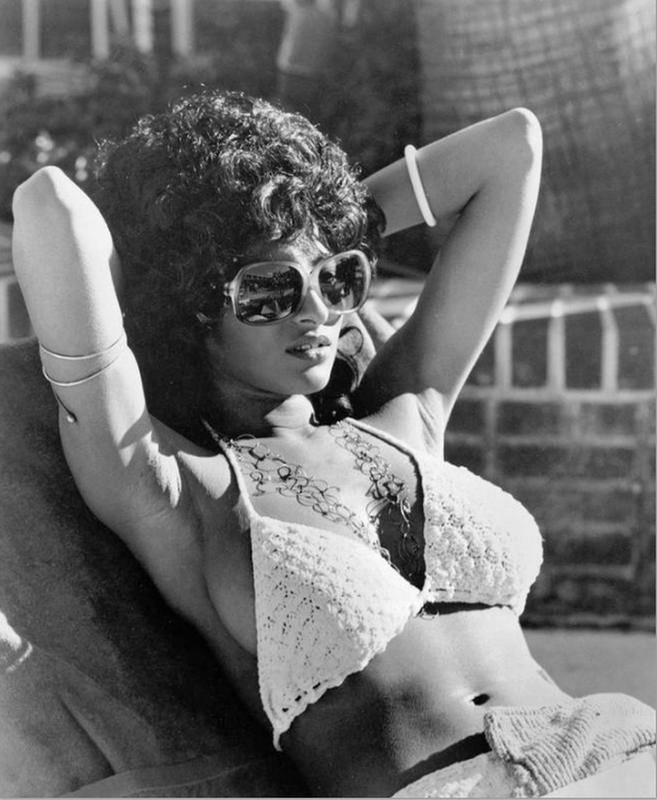 Foxy Brown in a bikini