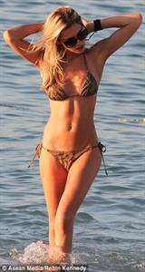 Abigail Clancy in a bikini