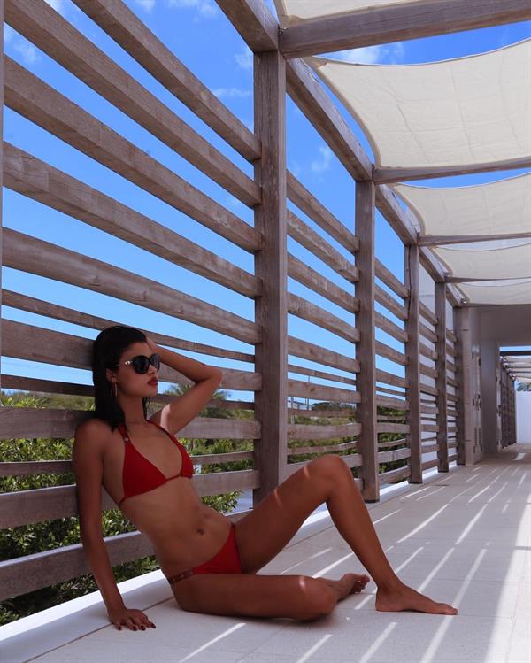 Daniela Braga in a bikini