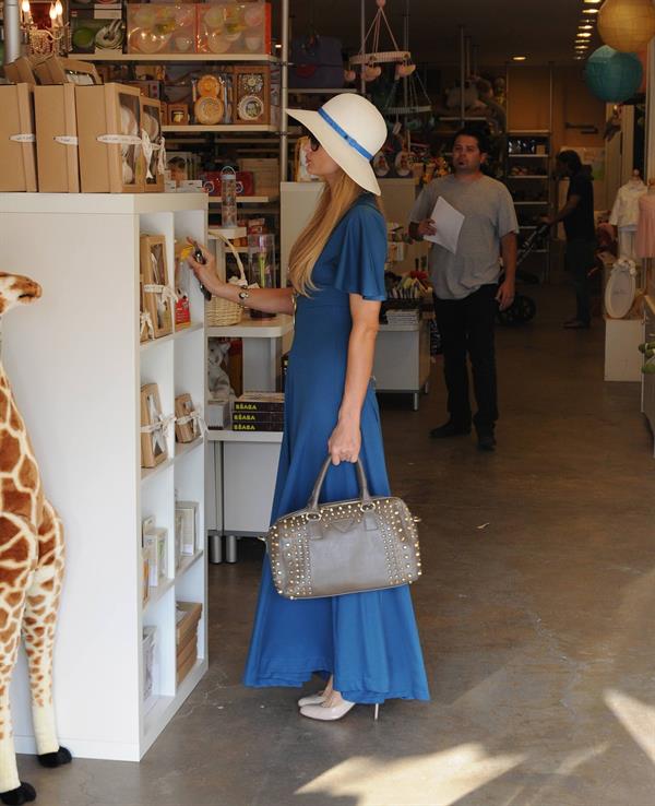 Paris Hilton Shops at Christian Louboutin in West Hollywood (May 9, 2013) 