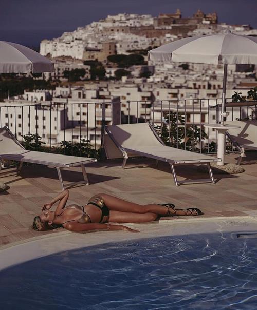 Polina Malinovskaya in a bikini