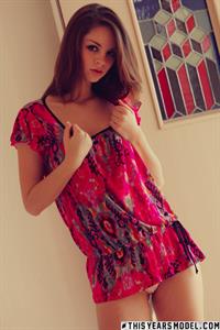 Aspen In A Magenta Dress with Less