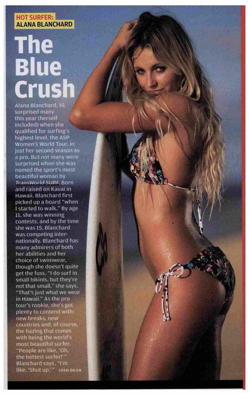 Alana Blanchard in a bikini