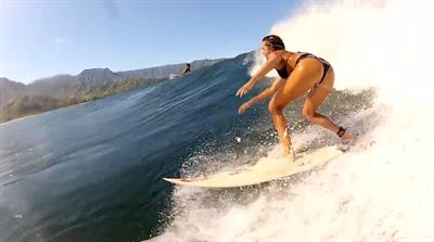 Alana Blanchard in a bikini - ass