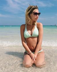 Sarah Snyder in a bikini