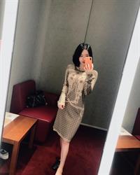 Kim Bitnara taking a selfie