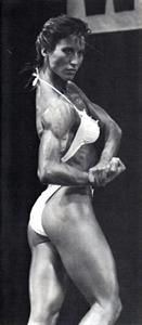 Rachel McLish in a bikini