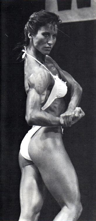 Rachel McLish in a bikini