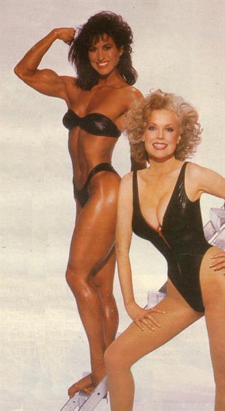 Rachel McLish in a bikini