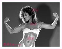 Rachel McLish in a bikini