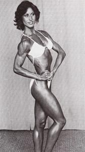 Rachel McLish in a bikini