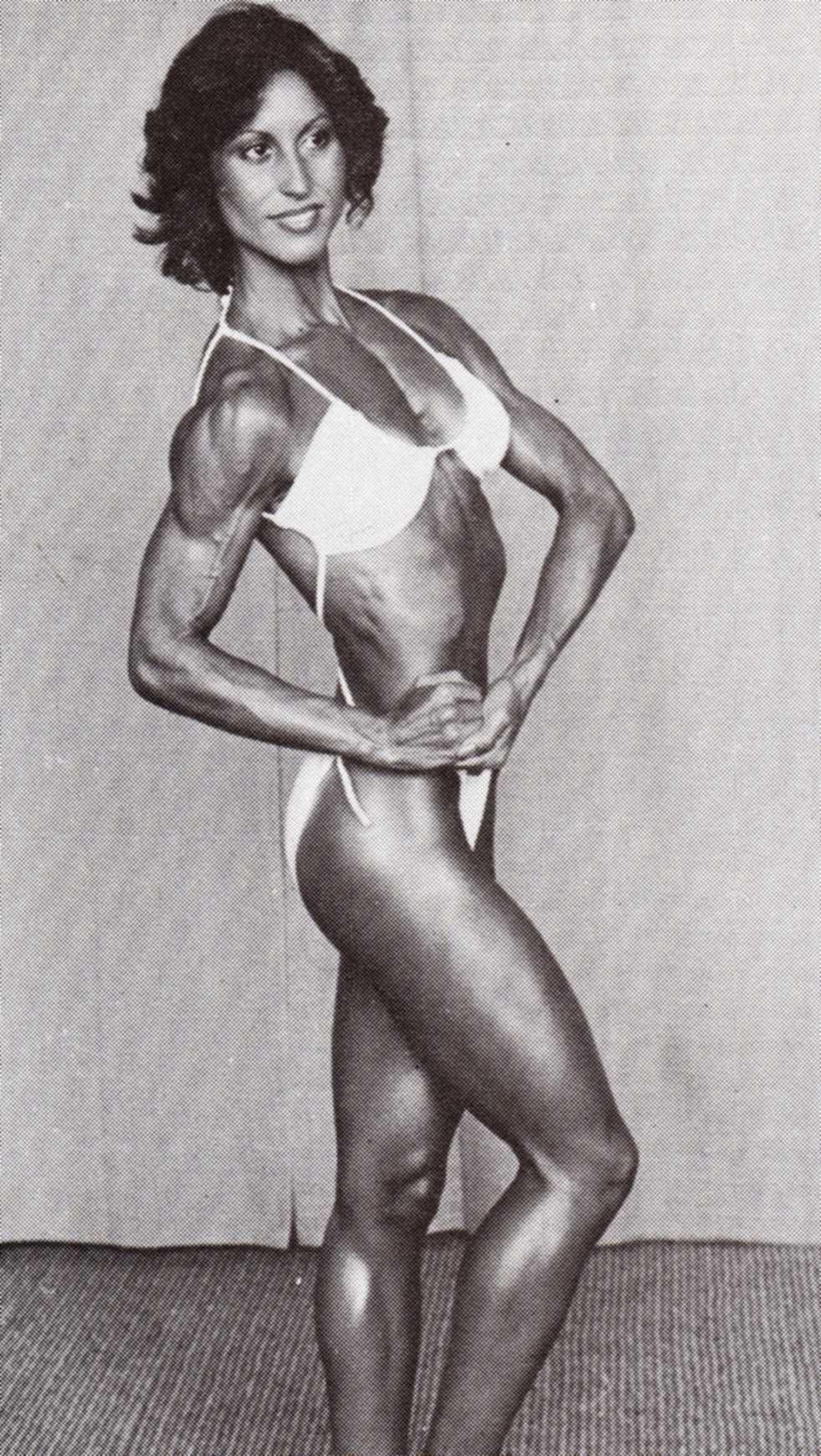 Rachel McLish in a bikini