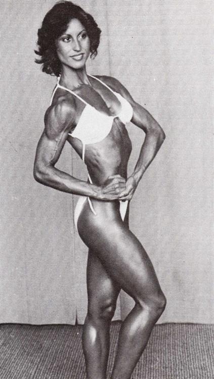 Rachel McLish in a bikini