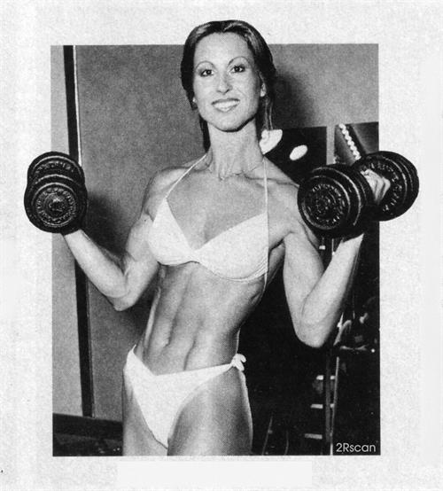 Rachel McLish in a bikini