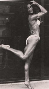 Rachel McLish in a bikini