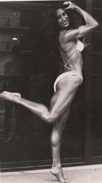 Rachel McLish in a bikini