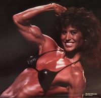 Rachel McLish in a bikini