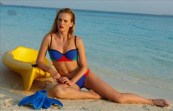 Anne Vyalitsyna in a bikini