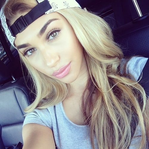 Chantel Jeffries taking a selfie