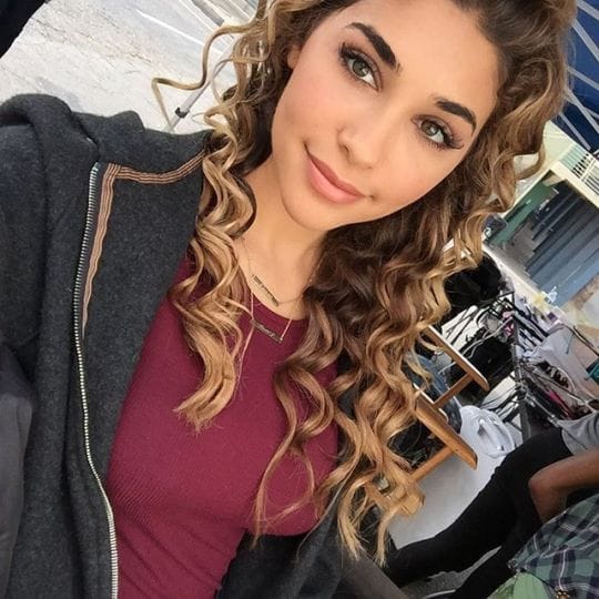 Chantel Jeffries taking a selfie