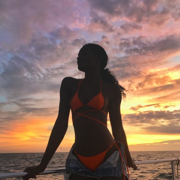 Melodie Monrose in a bikini