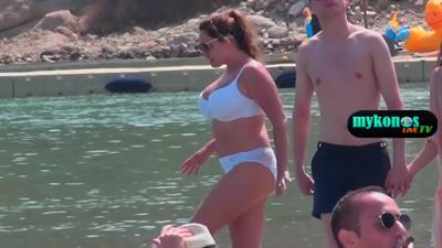 Kelly Brook in a bikini